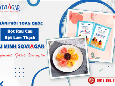 Bột Rau Câu Vũ Minh Soviagar – Thương Hiệu Đồng Hành Cùng Nghệ Thuật Ẩm Thực Việt