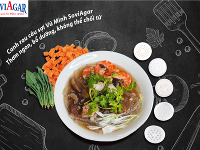 Không Thể Chối Từ Canh Rau Câu Sợi Vũ Minh SoviAgar – Ngon, Lành, Thanh Mát