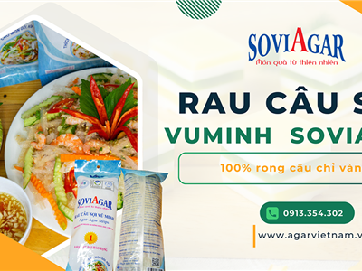 Rau câu Vũ Minh Soviagar - Xu hướng chọn nguyên liệu truyền thống – sạch – lành mạnh ngày Tết 2026