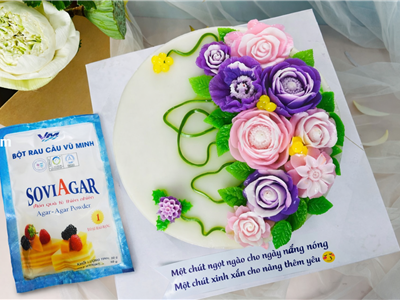 Quà 8/3 Đẹp Nao Lòng Từ Đỉnh Cao Nghệ Thuật Rau Câu 3D – Tinh Tế, Ngọt Ngào