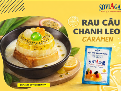 Thạch rau câu chanh leo caramen – Món tráng miệng gây “nghiện” mùa hè