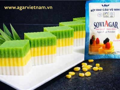 Rau Câu Bắp Lá Dứa Nước Cốt Dừa Thơm Béo Mát Lạnh Dễ Làm Tại Nhà