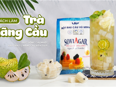 Thạch TRÀ MÃNG CẦU  – Món ăn vặt healthy giải nhiệt mùa hè