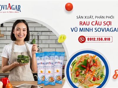 Rau Câu Vũ Minh SoviAgar Làm Nộm Miến – Món Ngon Lạ Miệng, Thanh Mát, Dễ Làm Tại Nhà
