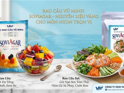 Chuyên Sản Xuất & Cung Cấp Bột Rau Câu Vũ Minh SoviAgar, Rau Câu Sợi Vũ Minh SoviAgar Uy Tín – Chất Lượng Hàng Đầu