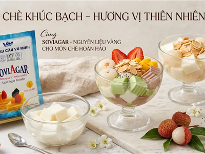 Chia Sẻ Cách Nấu Chè Khúc Bạch Bằng Bột Rau Câu Vũ Minh SoviAgar Thơm Ngon, Dễ Làm