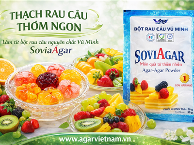 Công Thức Món Tráng Miệng Hấp Dẫn Với Bột Rau Câu Nguyên Chất