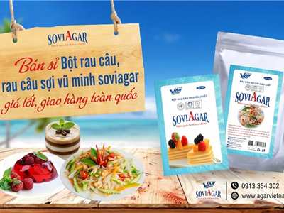 BÁN SỈ BỘT RAU CÂU, RAU CÂU SỢI VŨ MINH SOVIAGAR GIÁ TỐT – GIAO HÀNG TOÀN QUỐC 