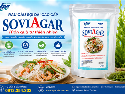 Bí Quyết Chế Biến Món Ngon Từ Rau Câu Sợi Dài Cao Cấp SoviAgar – "Món Quà Từ Thiên Nhiên"