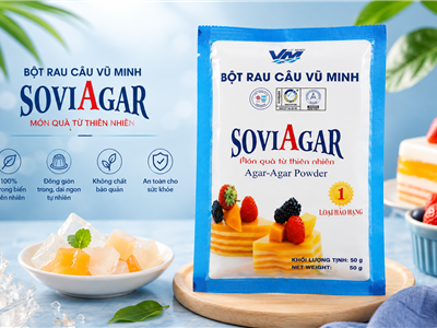 Bột Rau Câu Vũ Minh SoviAgar: Bí Quyết Nấu Thạch Ngon, Giòn Dai Tự Nhiên