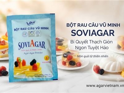 Bí Quyết Làm Thạch Giòn Ngon Tuyệt Hảo Cùng Bột Rau Câu Vũ Minh Soviagar