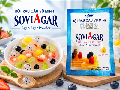 Bột Rau Câu Vũ Minh SoviAgar – Bí Quyết Tạo Món Rau Câu Đông Giòn, Dai Ngon