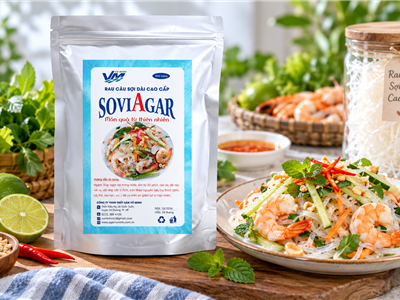 Rau câu sợi dài cao cấp SoviAgar – Nguyên liệu tiện lợi cho món ăn hấp dẫn
