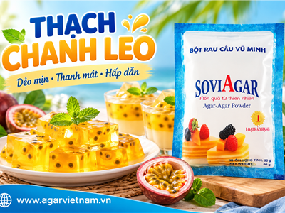 Thạch Chanh Leo Dai Giòn, Chua Ngọt Hấp Dẫn Với Bột Rau Câu SOVIAGAR