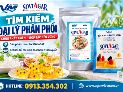 Tìm Đại Lý Phân Phối Bột Rau Câu SOVIAGAR Toàn Quốc – Cơ Hội Hợp Tác Kinh Doanh Cùng Vũ Minh