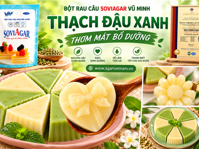 Bột Rau Câu Soviagar – Bí Quyết Làm Thạch Đậu Xanh Thơm Mát, Béo Ngậy Tại Nhà