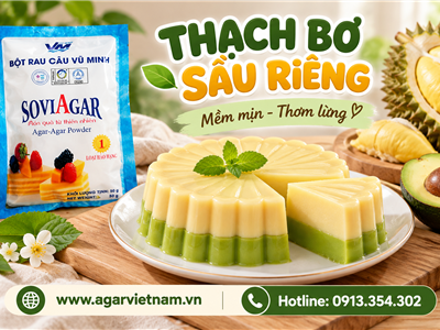 Cách Làm Thạch Bơ Sầu Riêng Thơm Béo, Mềm Mịn Tại Nhà